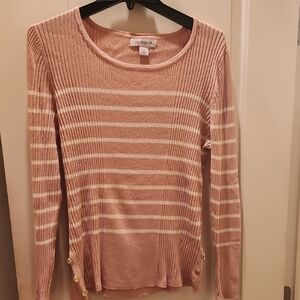 Liz Claiborne Xxl  Pink Knit Sweater Nwot